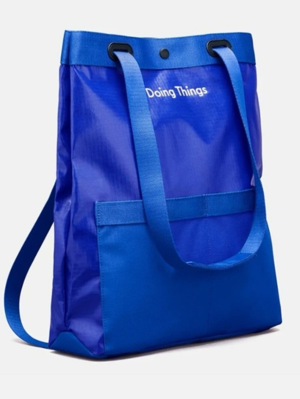 NWT Outdoor Voices Doing Things Blue Tote Bag / Backpack